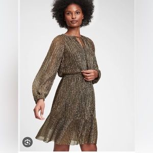 Gap metallic short dress size M petite